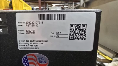 25' Conair Vacuum Sizing Tank, Model PST25-12, NEW IN 2023