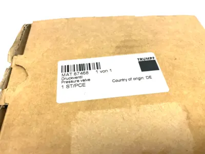 USED TRUMPF PRESSURE VALVE