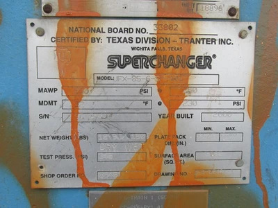 TRANTER UFX-85-6-SP-401 Exchanger Plate | Perry Equipment (3)