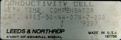 NEW LEEDS & NORTHROP 4905-50-44-074-7-000 CONDUCTIVITY CELL 490550440747000