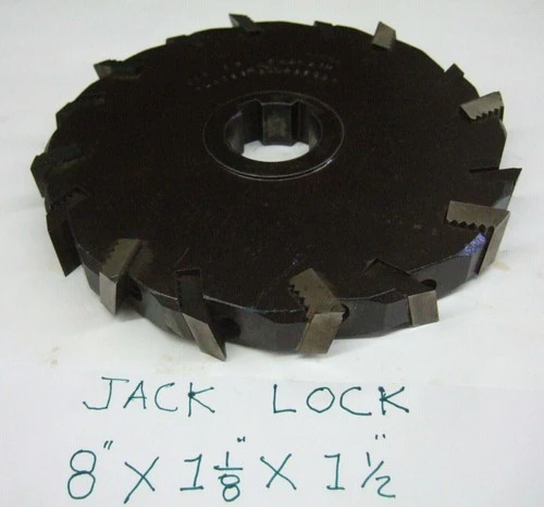 Jack Lock 8” x 1- 1/8” x 1-1/2” Side Mill Milling Slot Blades # 600622 L&R