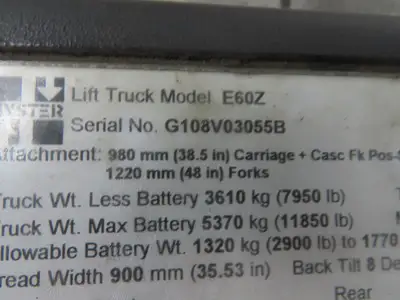 Danaher Motion ACS4820-700C Motor Controller 48V From Hyster Forklift