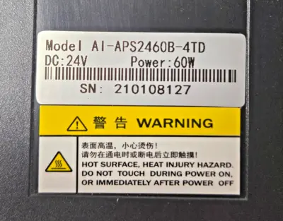 Model: AI-APS2460B-4TD 24VDC 60W Power Visual Light Source Controller