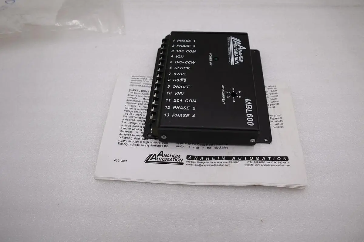 NEW ANAHEIM AUTOMATION MBL600 STEP DRIVER NEW UNIT STOCK H1625