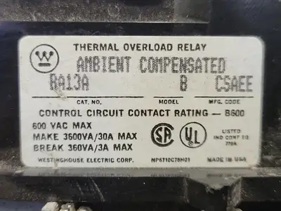 USED WESTINGHOUSE A200M1CAC