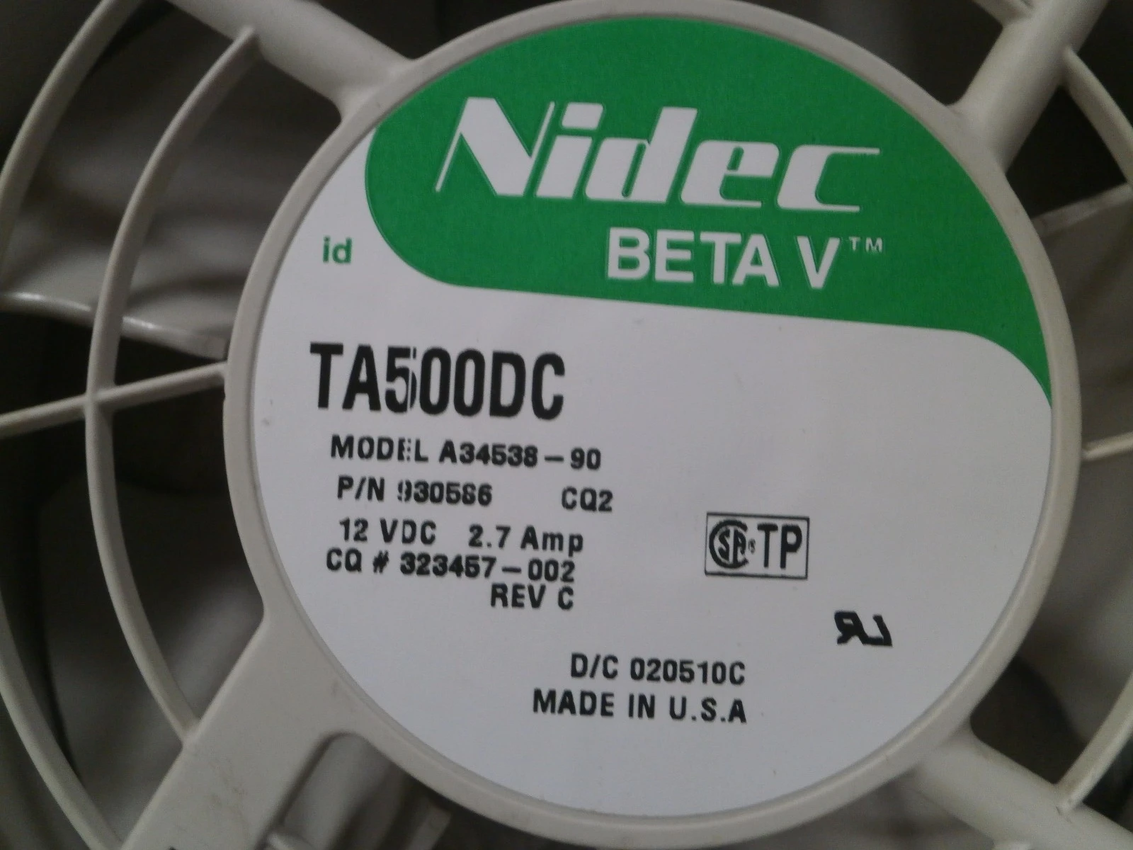 USED NIDEC TA500DC FAN
