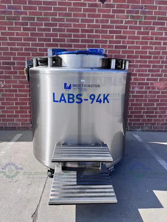 Used WORTHINGTON INDUSTRIES LABS-94K  LIQUID NITROGEN CRYOGENIC STORAGE TANK Cryogenics California US | Equipment Lab #485893