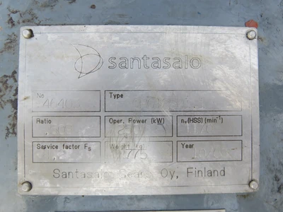 Santasalo Finland Gear Reducer  type CHG125M1.1