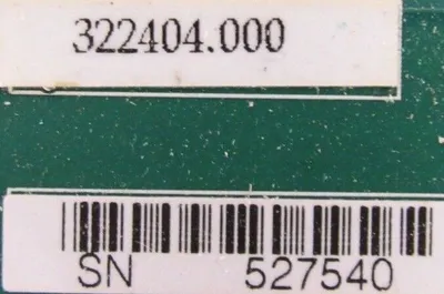 USED UNICO 323946.003 CIRCUIT BOARD 317241.008 322404.000