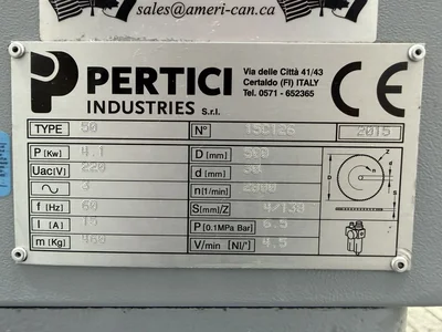 Used 2015 PERTICI UNIVER 50 Abrasive & Friction Saws Georgia US | The Equipment Hub #1303806