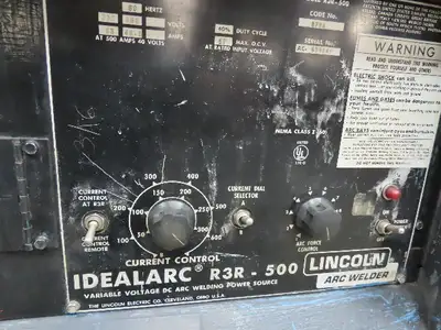 Lincoln 8794 R3R-500 Dc Arc Welder Welding Power Source 500 Amp 230/460 V Tested