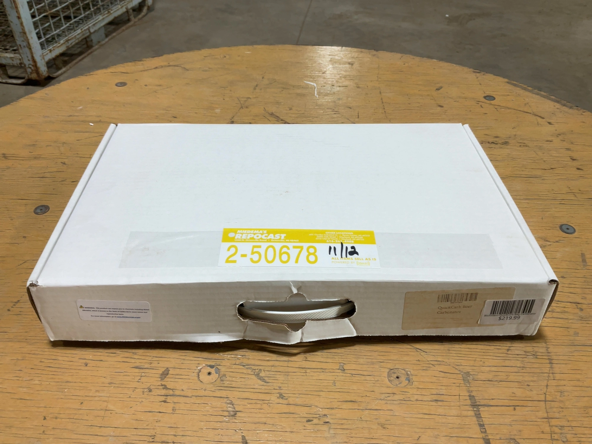 Used QUICKCARB BEER CARBONATOR Beverage Carbonation Equipment Michigan US | Miedema Asset Management Group #1761491