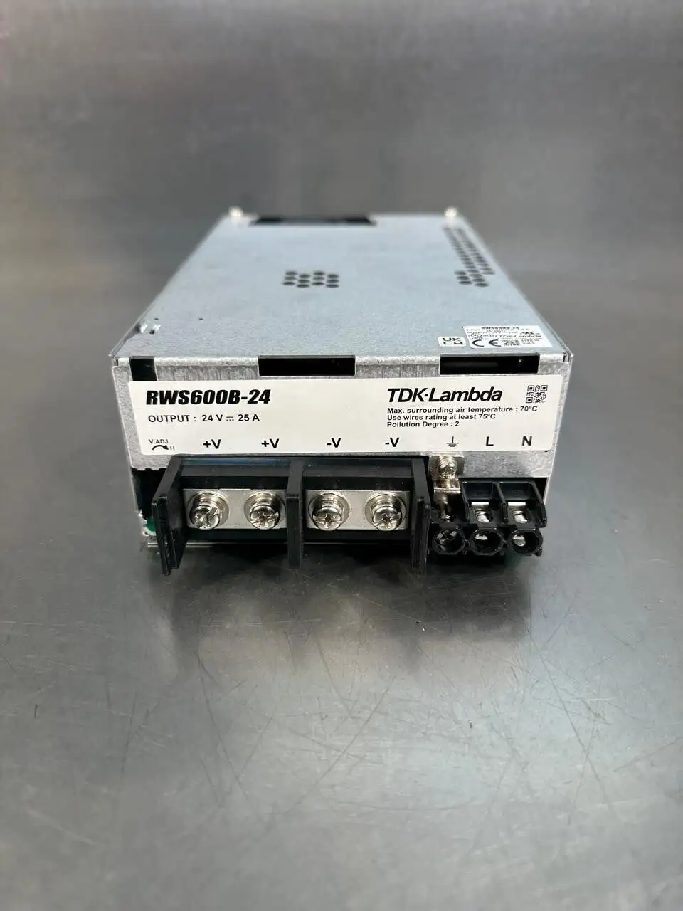 Tdk-Lambda RWS600B-24 Output 24V-25A Input 100-240VAC 7.0A (6.3.4)
