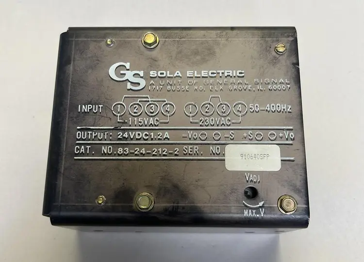 Used SOLA 83-24-212-2 Miscellaneous Equipment (Electrical & Power) | Surplus Asset Holdings #1192013