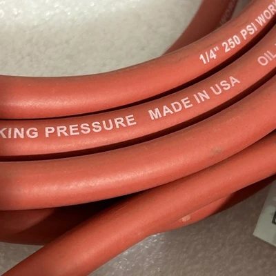 (4) 1/4”Hose 250 PSI Working Pressure Lengths? Fast Shipping +Warranty