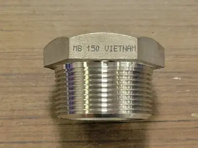 1-1/2" x 1/2" 316 Stainless Steel Hex Head Reducing Bushing MB 150