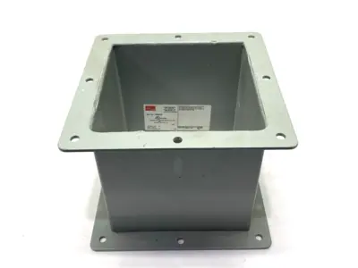 USED HOFFMAN NIPPLE FEED-THROUGH WIREWAY 6" X 6" X 6" 14920