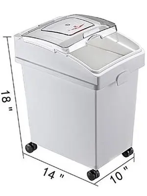 Ingredient bins - 6.6. gallon mobile - 3 pack