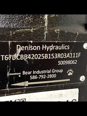 USED DENISON HYDRAULICS T67DCBB42025B153R03A111F