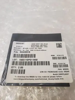 BERGQUIST BG420918 THERMAL INTERFACE PAD