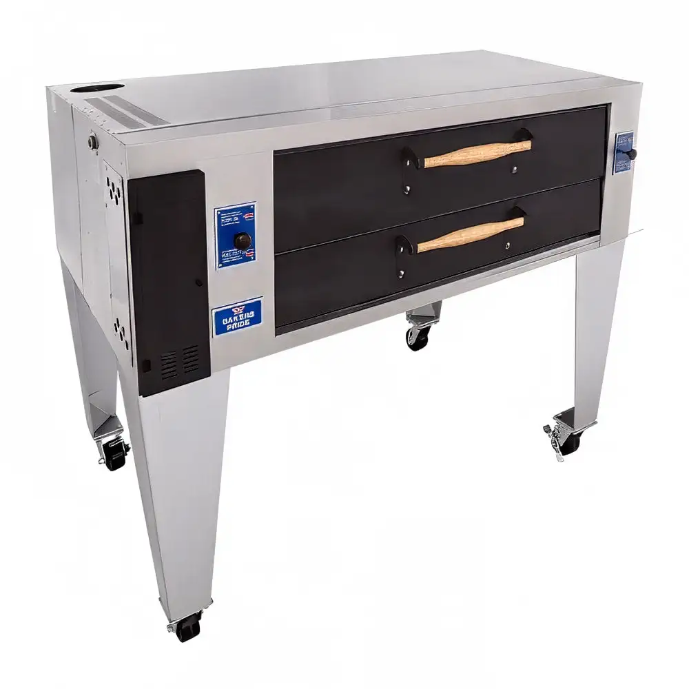 Bakers Pride Y-800 Super Deck Floor Model Single Pizza Deck Oven - Natural Gas