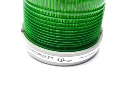USED EDWARDS SIGNALING ADAPTABEACON STEADY-ON BEACON, GREEN, 24VDC