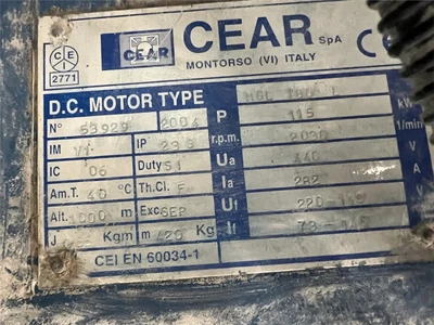 500 Liter Luigi Bandera High Intensity Mixer, 115 Kw
