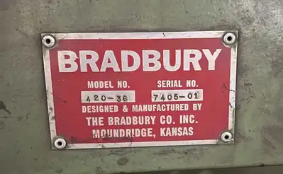 USED BRADBURY 420-36
