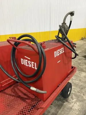 2 TANK DIESEL GAS ROLLING TRANSFER TOW CART: YOBRO #23997