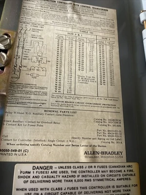USED Allen Bradley 512 AJB-1-4R-6-24