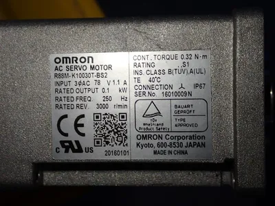 Used OMRON R88MK10030TBS2 Servo Motors | HGR 24 #730864