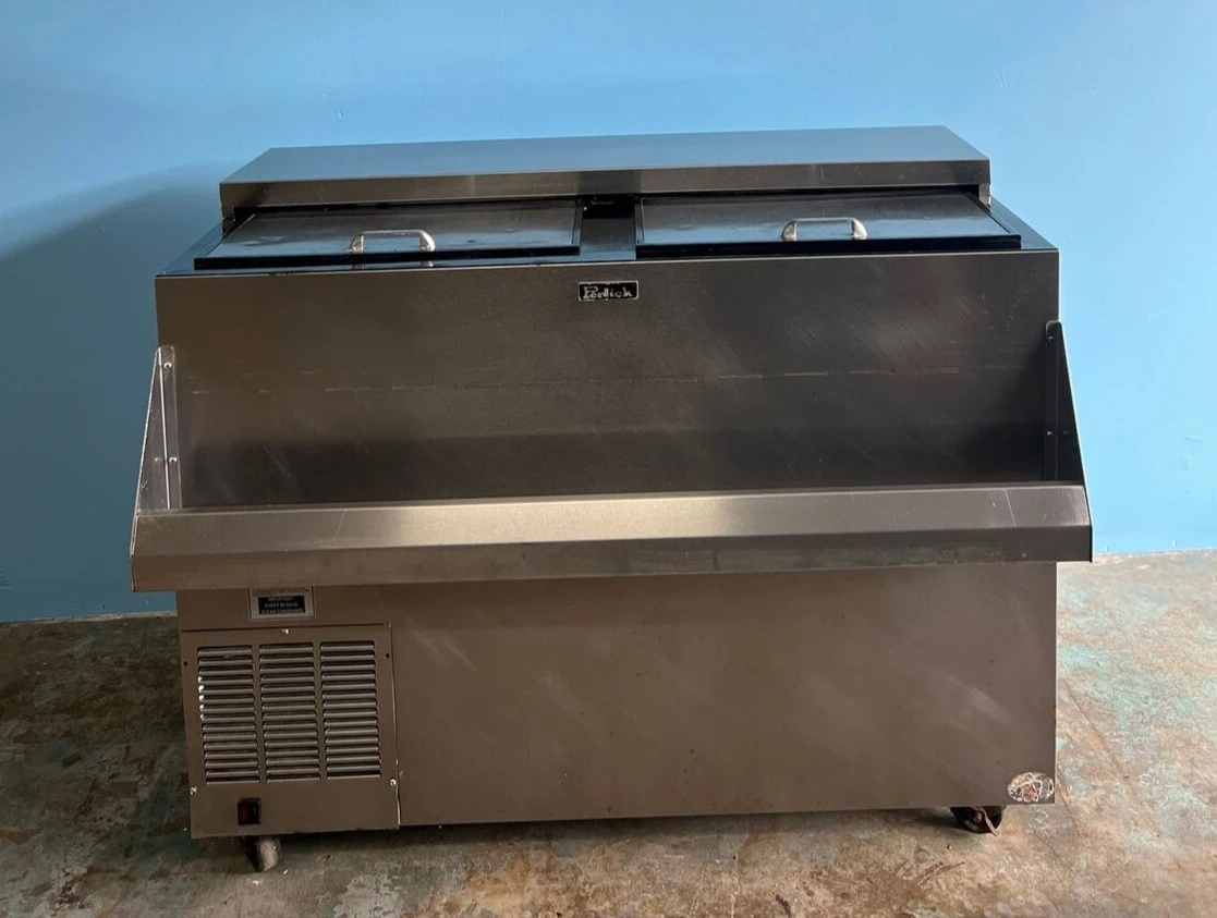 75-0254 Perlick FR48 48'' Self Contained Glass Chiller Mug Froster w/ Speed Rail