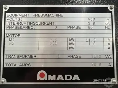 USED 2000 AMADA TPL 80SI