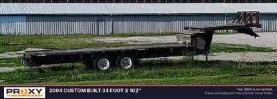 Used 2004 CUSTOM BUILT 33 FOOT X 102" Flatbed Trailers Michigan US | Proxy Equipment #1378404