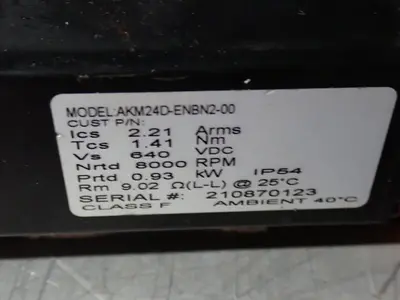 Used KOLLMORGEN AKM24DENBN200 Servo Motors | HGR 24 #730881
