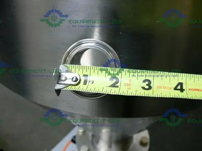 USED INDUSTRIAL POWDER HOPPER W/ SEW-EURODRIVE SAF67 AM143 GEAR REDUCER & 1HP MOTOR