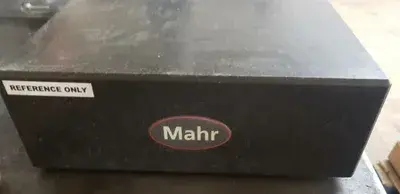 MAHR LARGE GRANITE COMPARATOR STAND MARSTAND 821 NG (WORKING RANGE 0-430 MM, TABLE 400X300MM)