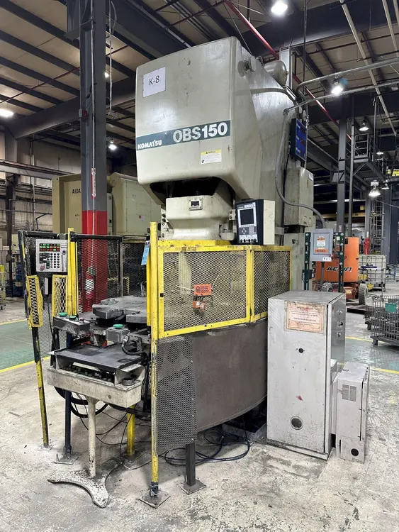 Used 1997 KOMATSU OBS 150-5 Gap Frame (OBS) Presses Ohio US | D & D Industries #437850