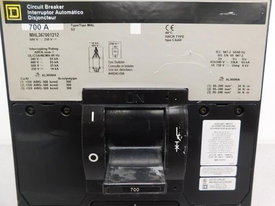 Used Square D MHL367001212 Circuit Breakers Ohio US | Equipment Recovery Corp. #1331065