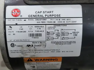 NEW US MOTORS T13C3J