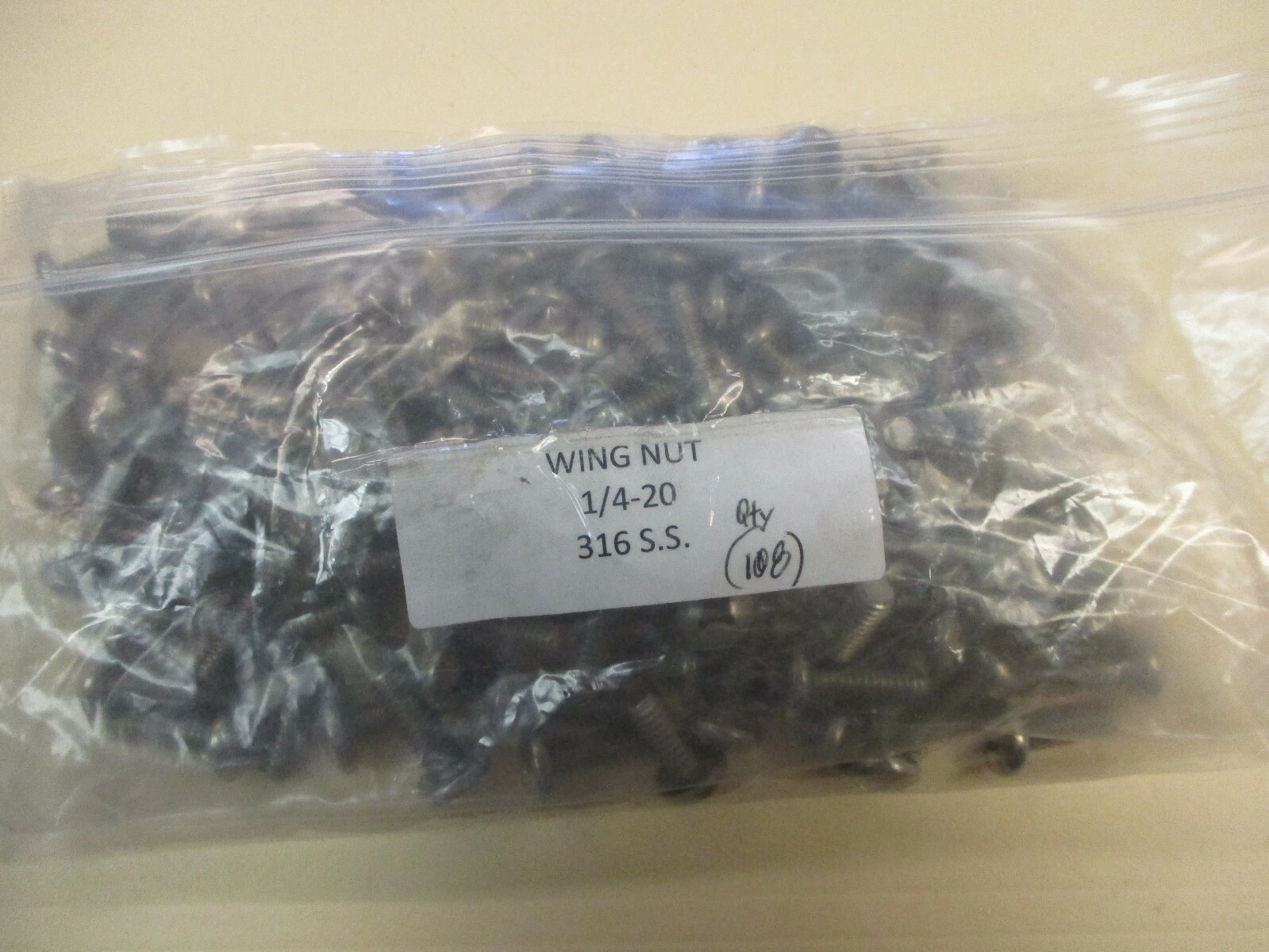 New 1/4-20 316 Stainless Steel Screws (QTY 108)