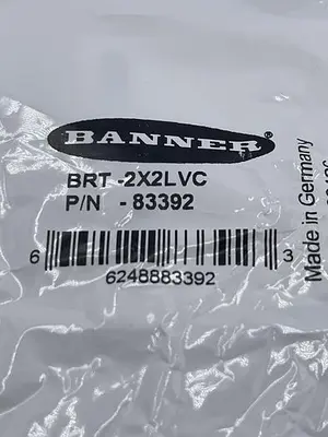 New | in-Stock BANNER BANNER BRT-2X2LVC Sensors | ND Industrial Surplus #1214211