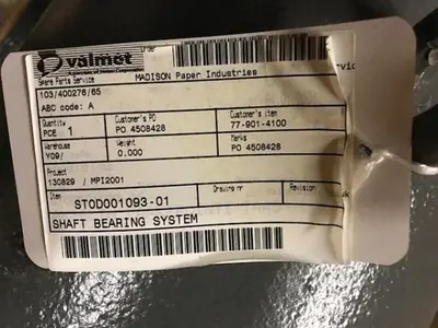 Valmet JC-04 Refiner Bearing Assembly (New)