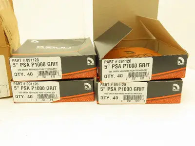 Orion 091120 5" PSA Sanding Discs 1000G Adhesive Aluminum Oxide 320ct 2 Case Lot