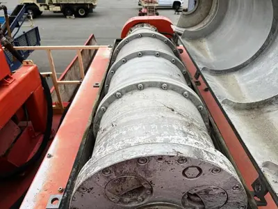 (2) Swaco CD 518 HV Slimline decanters centrifuges on trailer, Duplex SS.