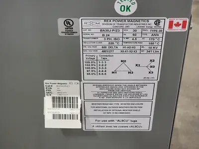 NEW REX POWER MAGNETICS BA30J-P/Z3