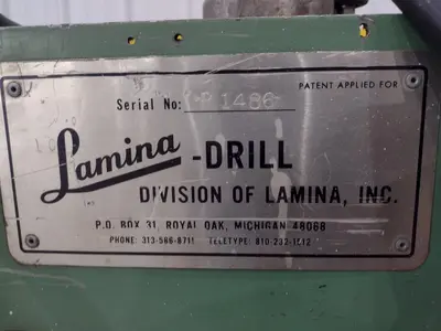 LAMINA PORTABLE DRILL & HYDRAULIC POWER UNIT: STOCK #21301
