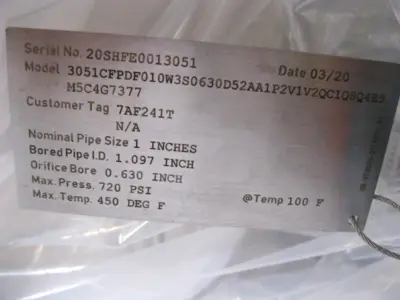 NEW Rosemount 3051 CFP DF010W3S0630D52AA1P2V1V2QC1Q8Q4E5M5C4G7377