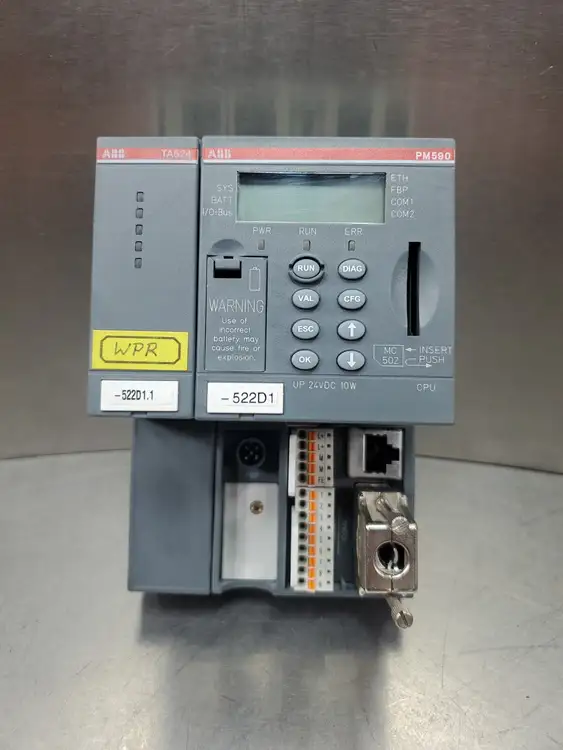 Used ABB PM590-ETH C0 2MB PLC Processors | Palmetto Automation #1153854