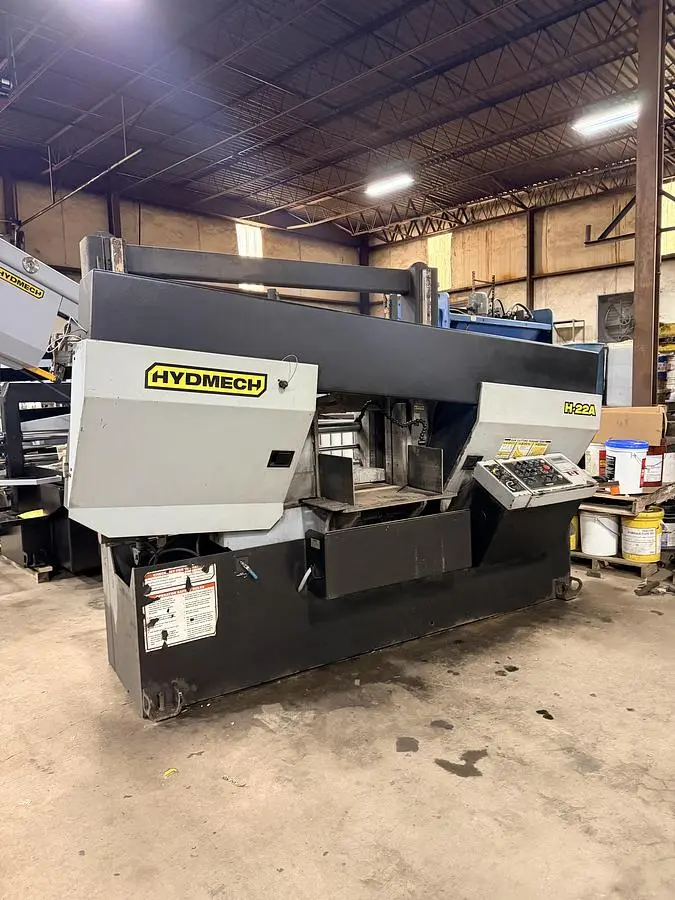 2018 Hyd-Mech H-22A Automatic Horizontal Band Saw with canted head